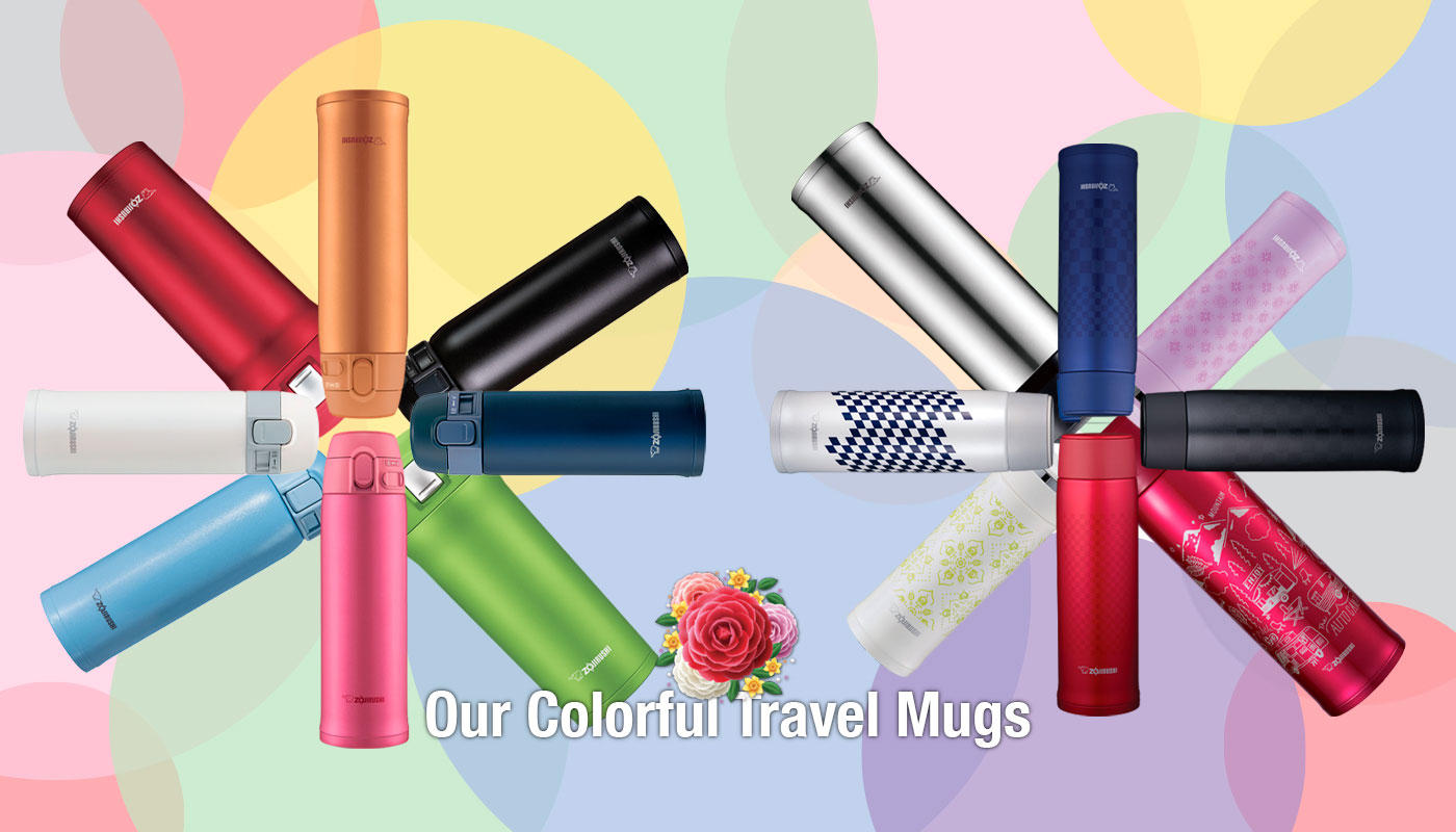Our Colorful Travel Mugs