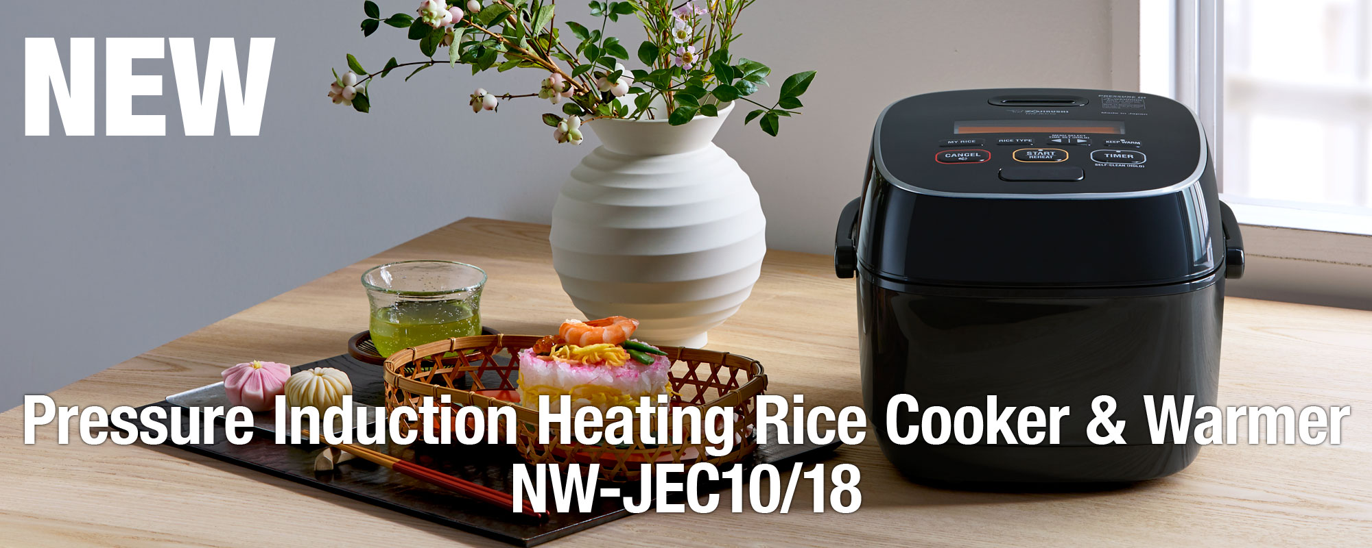 Pressure Induction Heating Rice Cooker & Warmer NW-JEC10/18