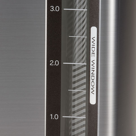 Wide-window water level gauge