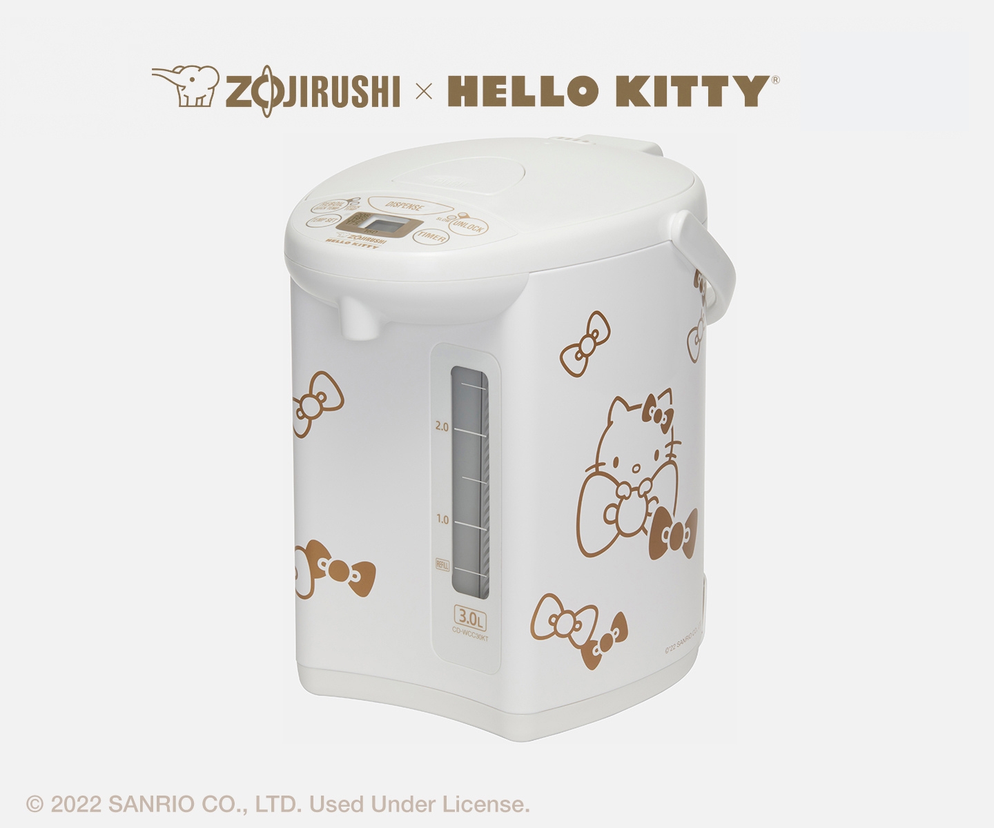 象印 x Hello Kitty<sup>®</sup> 微电脑保温电热水瓶 CD-WCC30KT