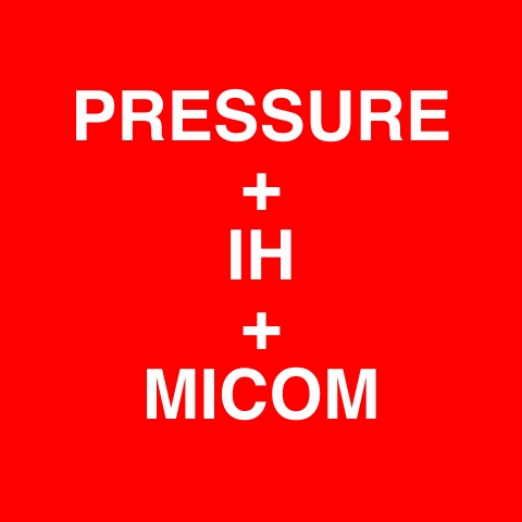 Pressure and Induction Heating Technology combined to cook perfect rice