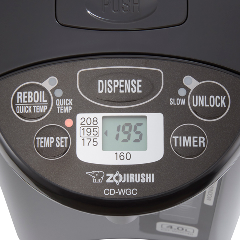Displays actual water temperature at all times