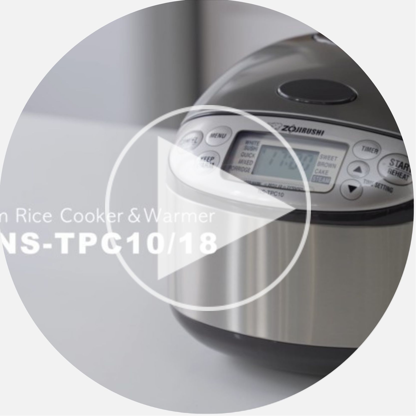 Watch Micom Rice Cooker & Warmer (with PFAS-Free Nonstick) NS-TPC10/18 Product Video
