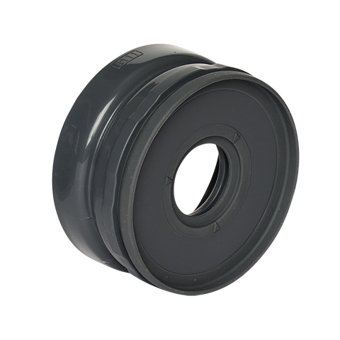 Leak-proof* one-piece stopper with integrated gasket (*when used properly according to the instruction manual)