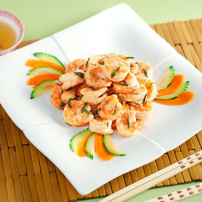Zojirushi Recipe – Dragon Well Shrimp (Stir-Fried Shrimp with <i>Longjing</i> Tea)