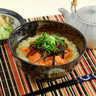 Zojirushi Recipe – Salmon <i>Chazuke</i> (Green Tea Rice Soup)