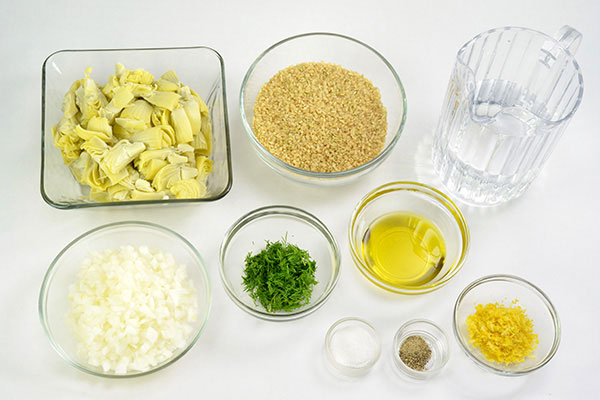 
            	Artichoke Mixed Brown Rice  Ingredients
      	