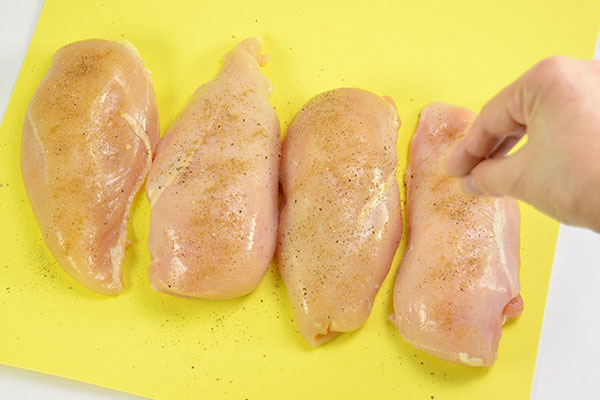 
              Chicken Breast <i>Cacciatore</i> Step 1
      	