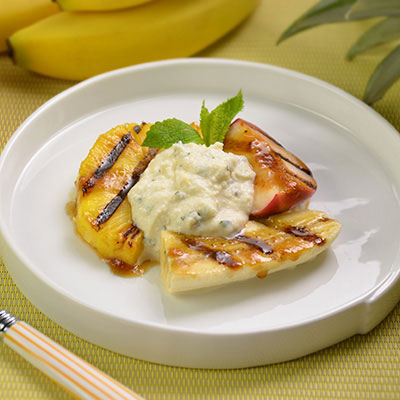 Zojirushi Recipe – Grilled Fruit with Lemon Ricotta Cheese