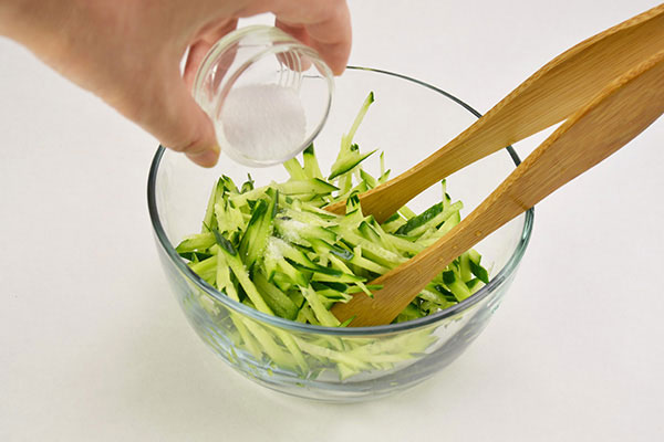 
              Salmon Burgers with <i>Tzatziki</i> Step 1
      	