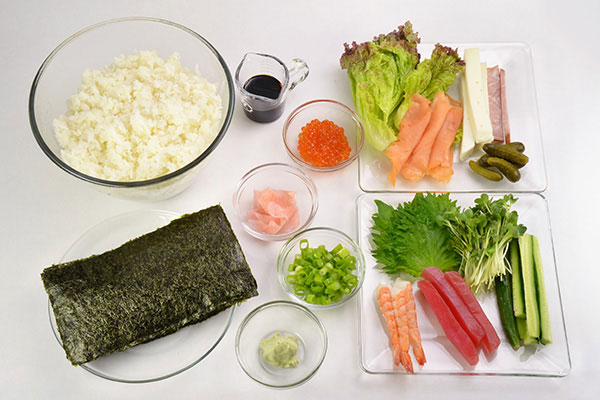 
            	<i>Temaki Sushi</i>  Ingredients
      	