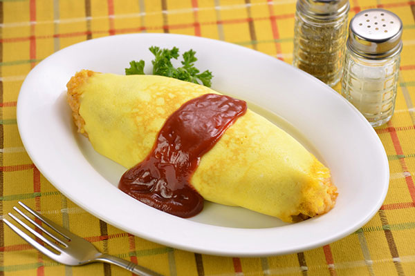 
              Rice Omelet (Japanese <i>Omu-Rice</i>) Step 13
      	