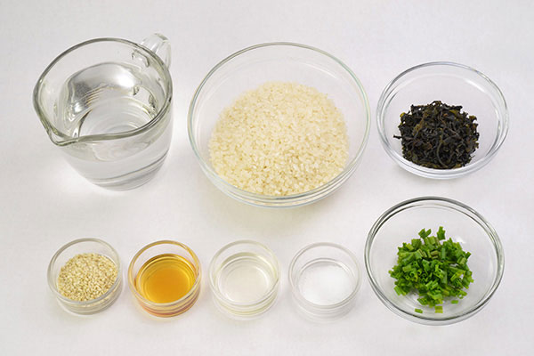 
            	<i>Wakame-Gohan</i> (Seaweed Mixed Rice)  Ingredients
      	
