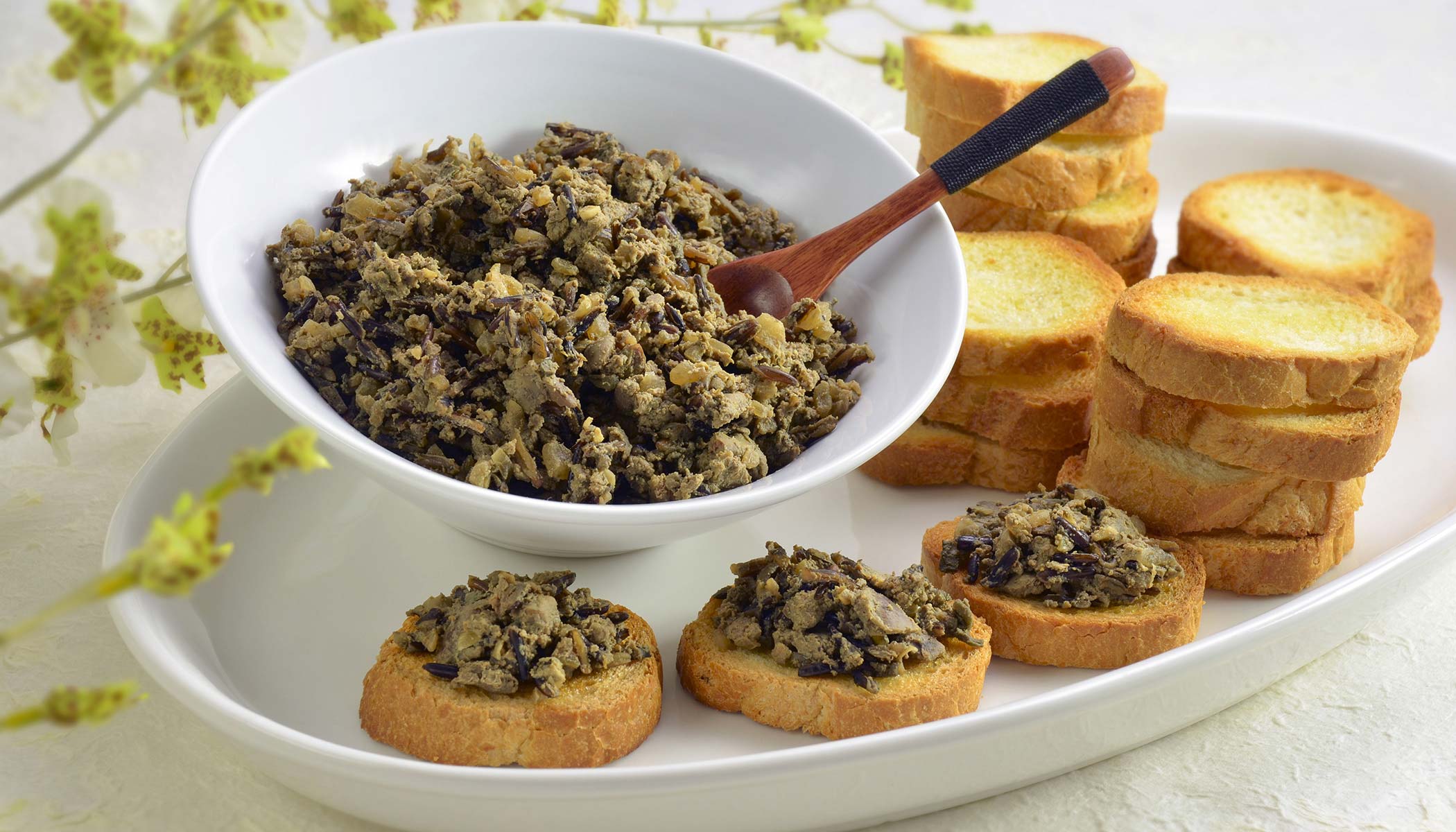 Zojirushi Recipe – Wild Rice and Chicken Liver <i>Crostini</i>