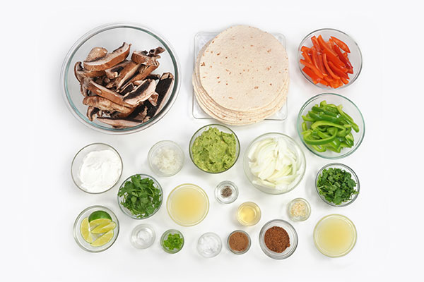 
            	Vegetable Fajita  Ingredients
      	