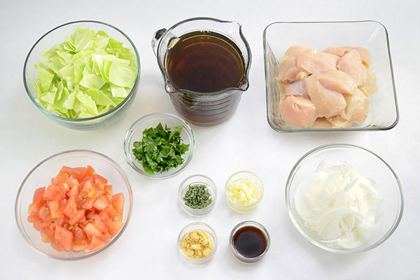 
            	Chicken and Vegetable Soup  Ingredients
      	