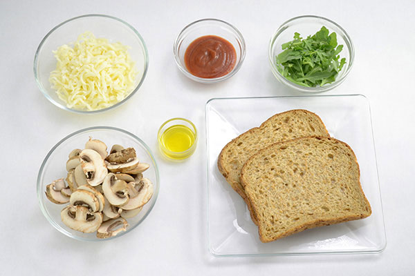 Mushroom Pizza Toast  Ingredients