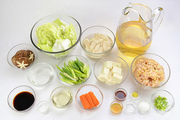 
            	<i>Chanko-Nabe</i>  Ingredients
      	