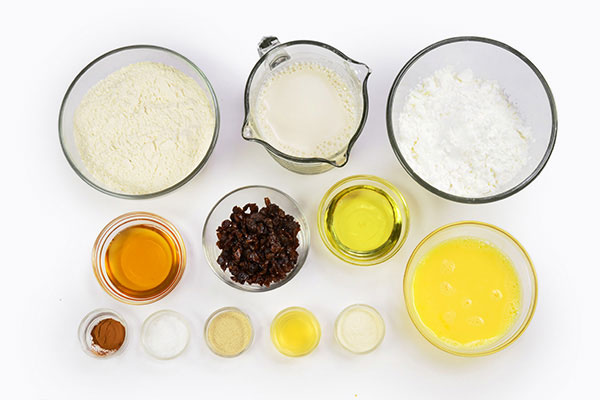 Gluten-Free Raisin Bread  Ingredients