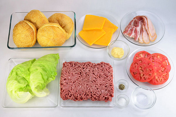 
            	Bacon Cheese Burger  Ingredients
      	