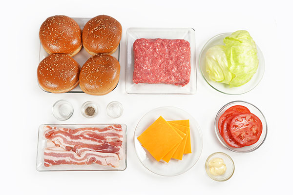 
            	Bacon Cheese Burger  Ingredients
      	