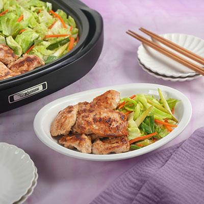 Zojirushi Recipe – <i>Miso</i>-Marinated Chicken <i>Teppanyaki</i>