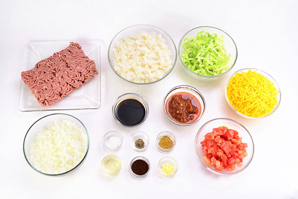 
            	Taco Rice Bowl  Ingredients
      	