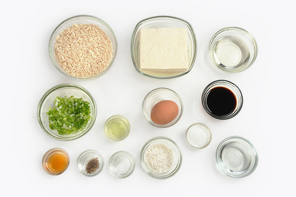 
            	<i>Tofu</i> Hamburger  Ingredients
      	