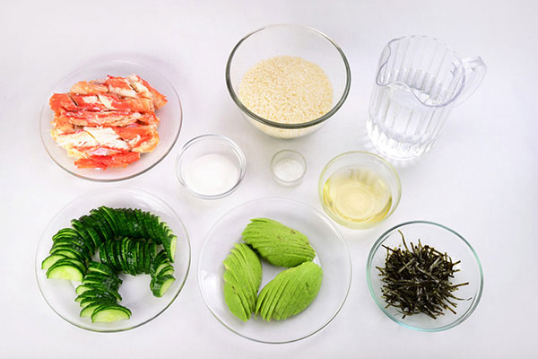 
            	Deconstructed California Roll  Ingredients
      	