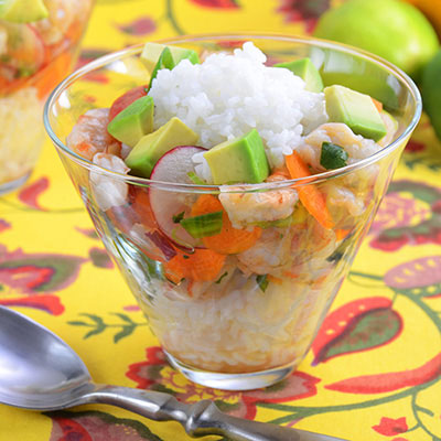 Zojirushi Recipe – Shrimp and Rice <i>Ceviche</i>