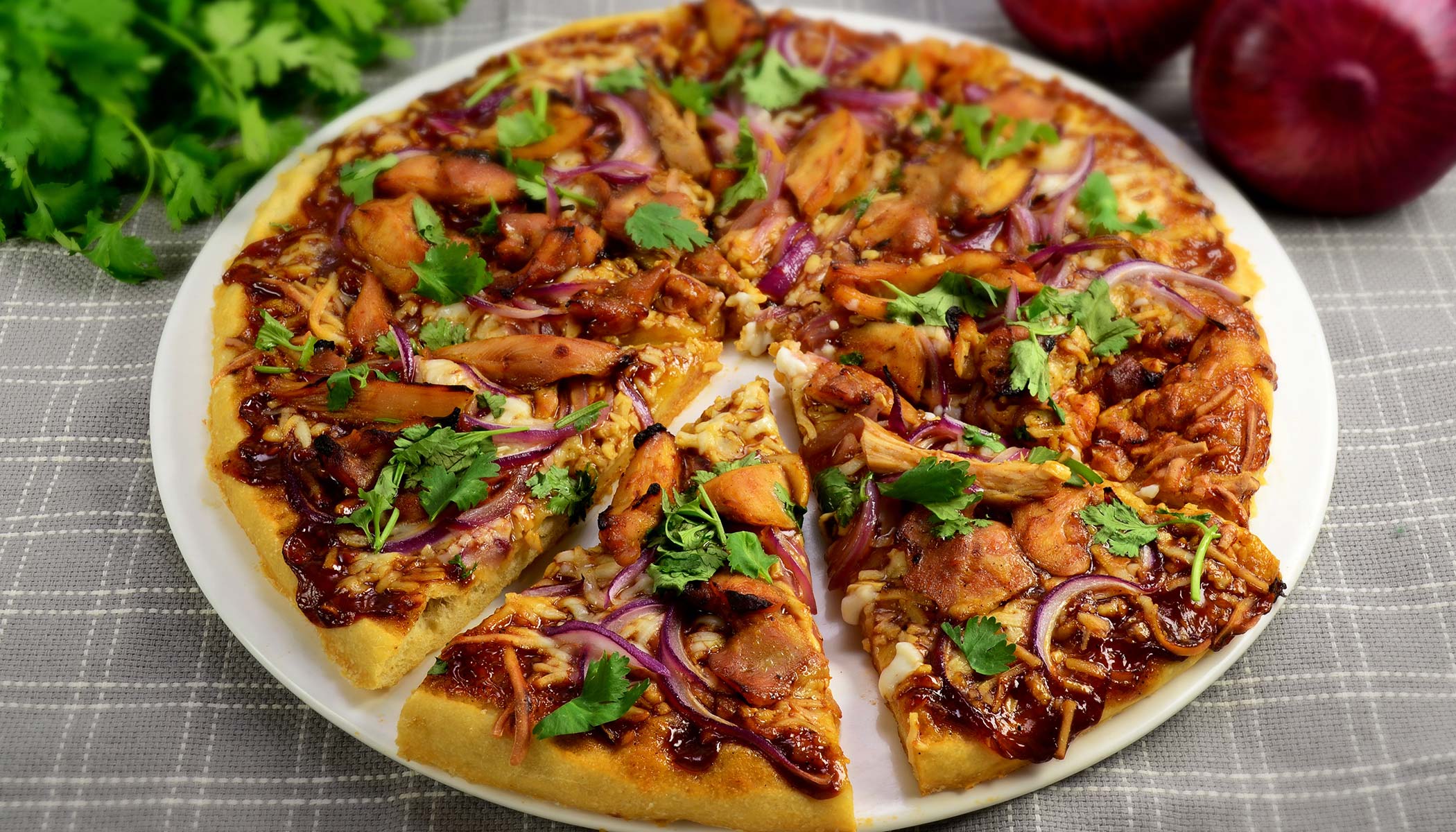 Zojirushi Recipe – Pizza - BBQ Chicken (Thick Crust)