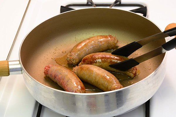 
              Italian Sausage and Peppers Over Tomato Rice Step 3
      	