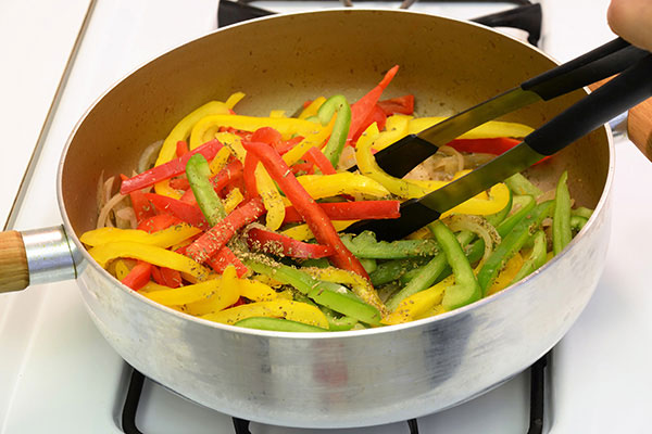 
              Italian Sausage and Peppers Over Tomato Rice Step 5
      	