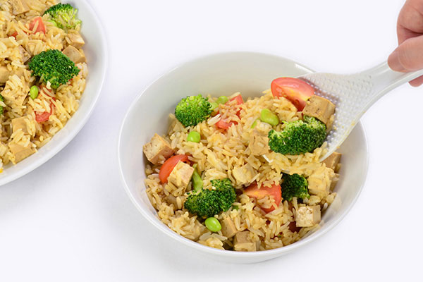 
              Jasmine Rice with Tofu, Broccoli and <i>Edamame</i> Step 7
      	