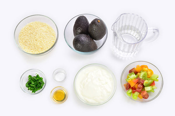 
            	Avocado Bowl with Yogurt Sauce  Ingredients
      	