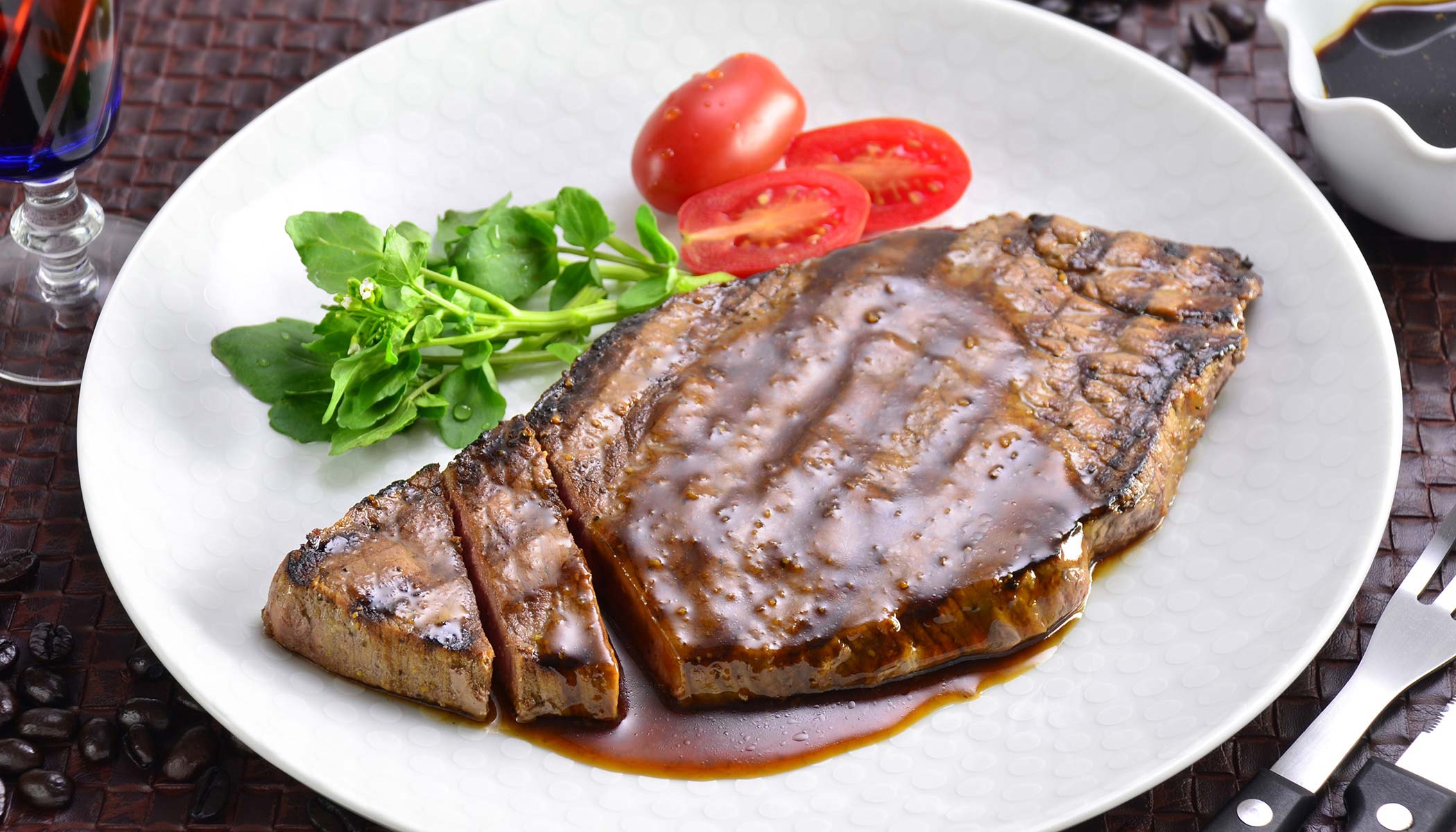 Zojirushi Recipe – Coffee Marinated Grilled Steak with Garlic Soy Sauce