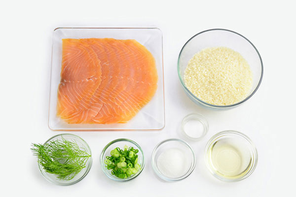 
            	Smoked Salmon <i>Sushi</i> Style  Ingredients
      	