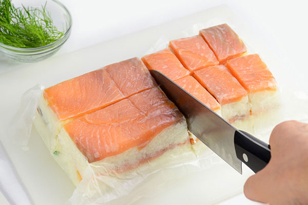
              Smoked Salmon <i>Sushi</i> Style Step 7
      	