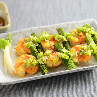Zojirushi Recipe – Crunchy Asparagus and Shrimp Skewers