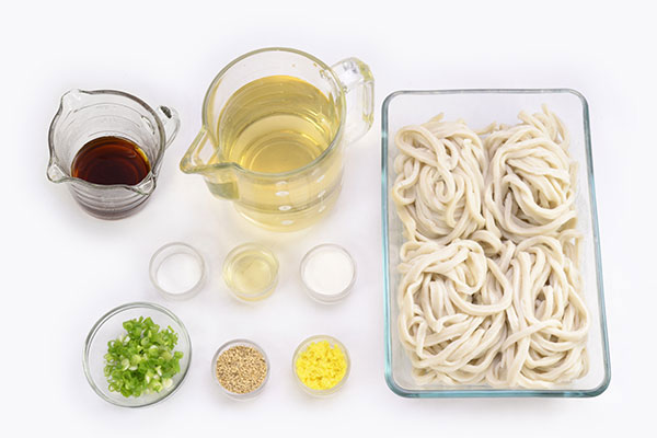 Chilled <i>Zaru Udon</i>  Ingredients