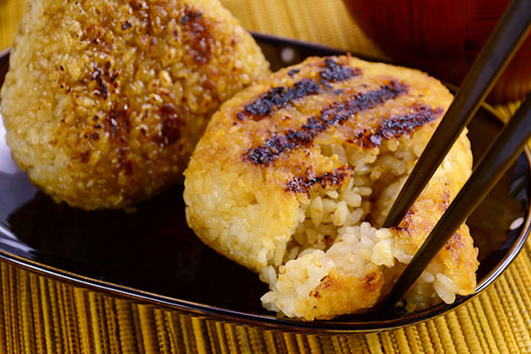 
              Crisp Grilled <i>Yaki</i>-<i>onigiri</i> Step 8
      	