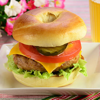 Zojirushi Recipe – Turkey Bagel Better Burger