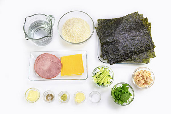 
            	<i>Onigirazu</i> Rice Sandwich  Ingredients
      	