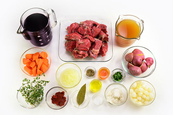 
            	Slow Cooking Wine Stew  Ingredients
      	