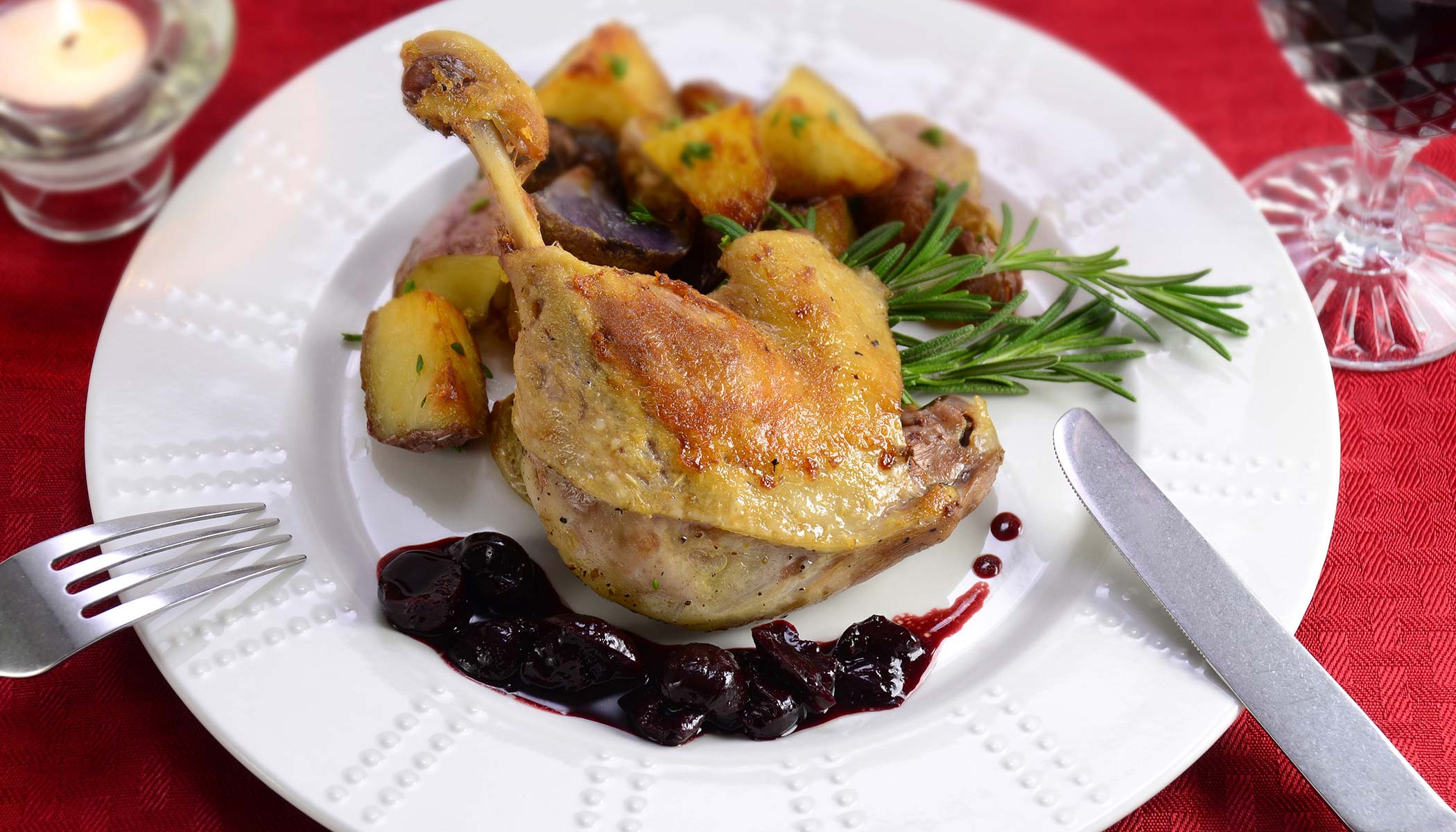 Zojirushi Recipe – Duck Confit with Cherry Sauce