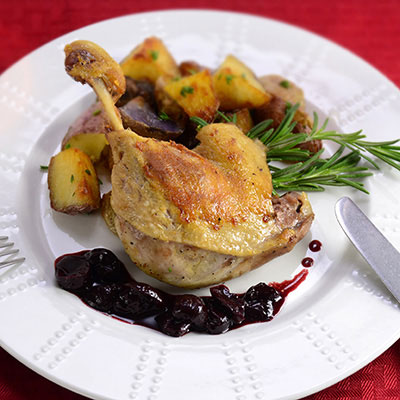 Zojirushi Recipe – Duck Confit with Cherry Sauce