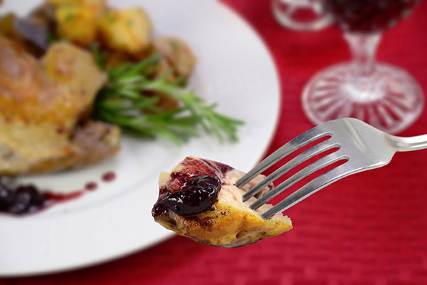 
              Duck Confit with Cherry Sauce Step 9
      	