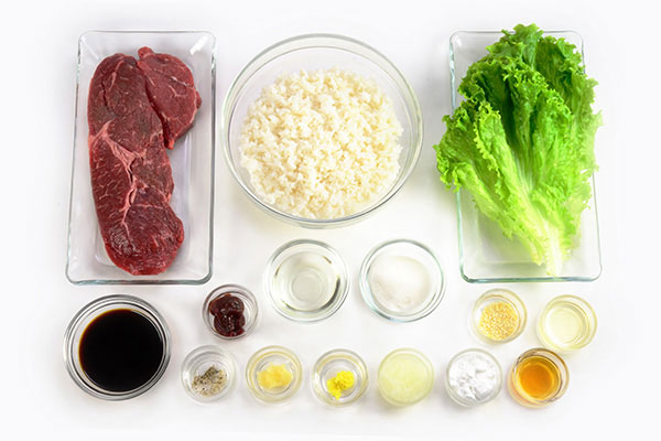 
            	<i>Yakiniku-Donburi</i> (Grilled Beef Bowl)  Ingredients
      	