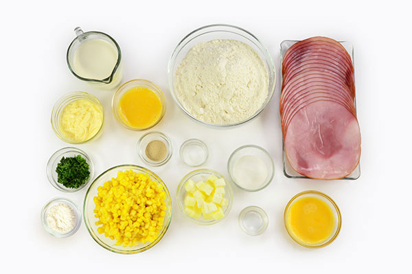Ham and Corn Mayo Buns  Ingredients