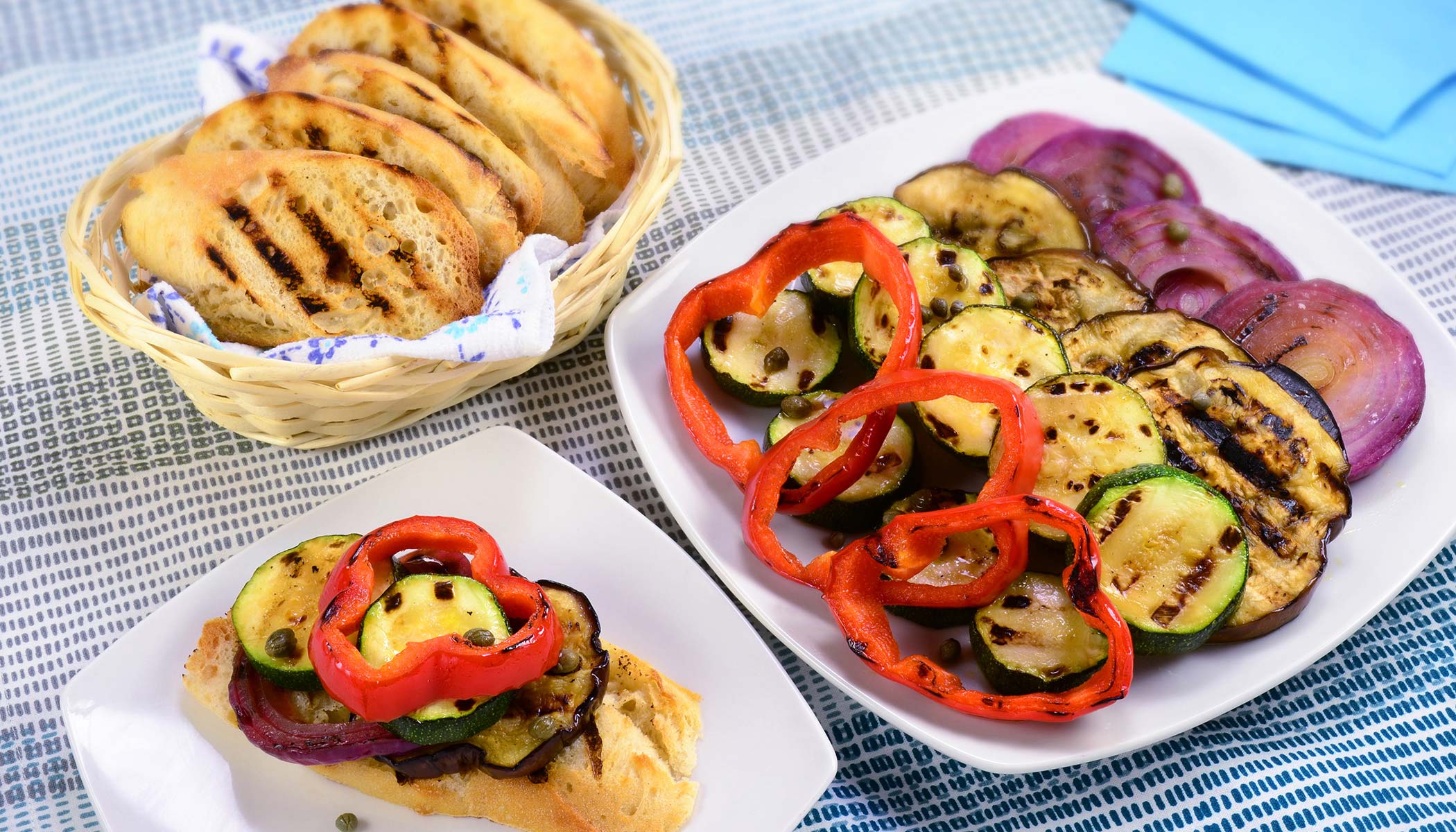 Zojirushi Recipe – Grilled Veggie Open Faced Sandwich